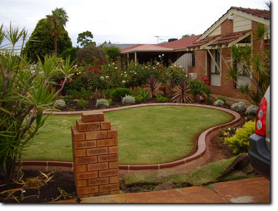 Fawn Garden Edging, Kerbing near Eden Hill