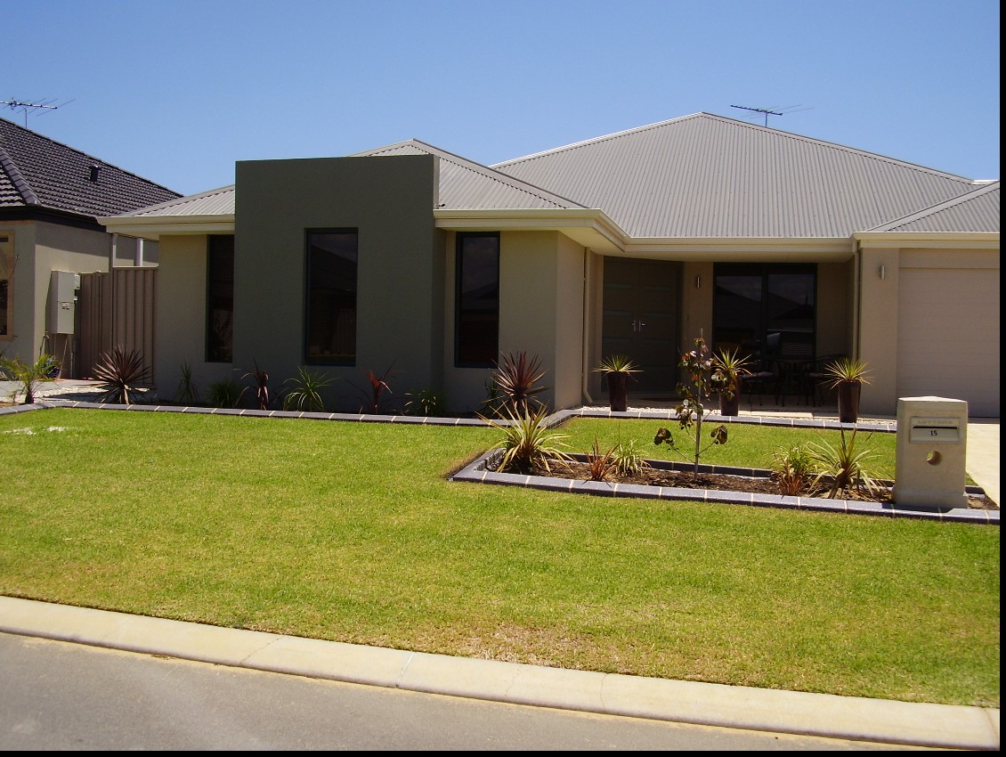 Grey Garden Edging Kerbing near Kingsley WA