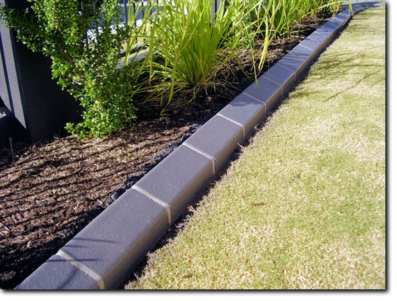 Grey Garden Edging Kerbing near Madeley WA